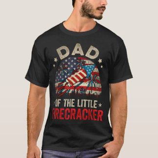 Camiseta Aniversário de 4 de Julho Papai Pai do Pequeno