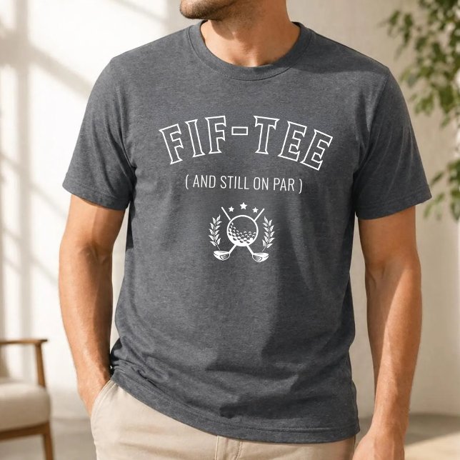 Camiseta Aniversário de 50º 60º 70º Golfe Personalizado (Criador carregado)
