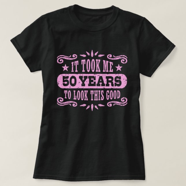 Camiseta Aniversário de 50 anos (Frente do Design)