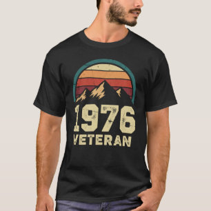 Camiseta Aniversário de 50 anos 1976 Retro Montanhas Sol Vi