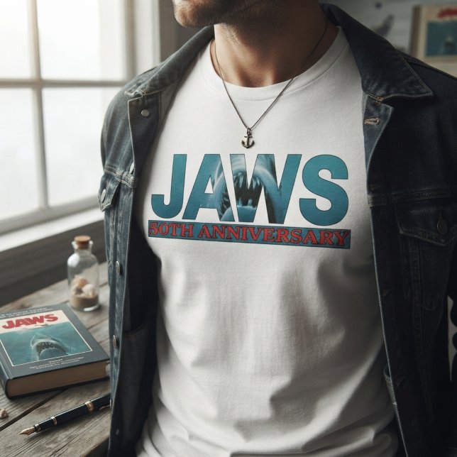 Camiseta Aniversário de 50 anos do JAWS (Criador carregado)