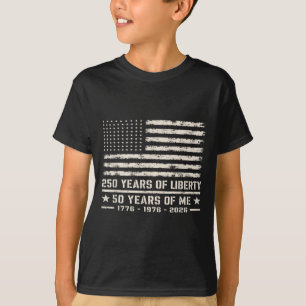 Camiseta Aniversário de 50 anos Nascido em 1976 Bandeira Am