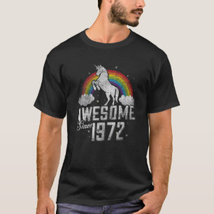 Camiseta Aniversário de 50 anos Unicórnio Vintage 70S 80S 9