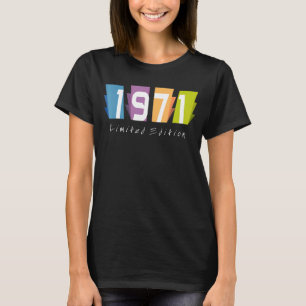 Camiseta Aniversário De 51ruas Mulheres 51 Anos 1971