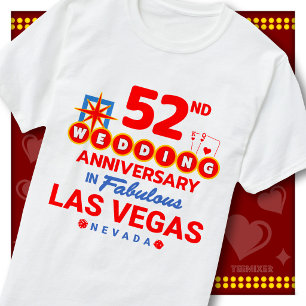 Camiseta Aniversário de 52 anos de Casamento de um Fabuloso