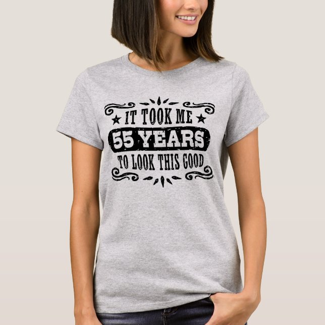 Camiseta Aniversário de 55 anos (Frente)