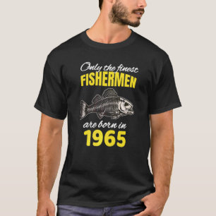 Camiseta Aniversário de 57 anos Os Pescadores Nasceram Em