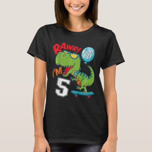 Camiseta Aniversário de 5 anos de crianças Menino de 5 anos