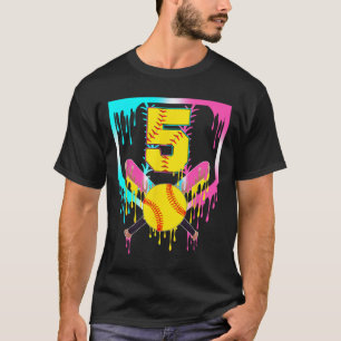 Camiseta Aniversário de 5 anos Softll Home Plate Drip Sorve
