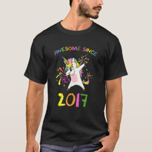 Camiseta Aniversário De 5 De 5 Anos De Idade Desde 2017 Uni