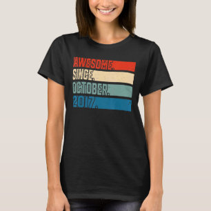 Camiseta Aniversário de 5 de 5 anos desde outubro de 2011