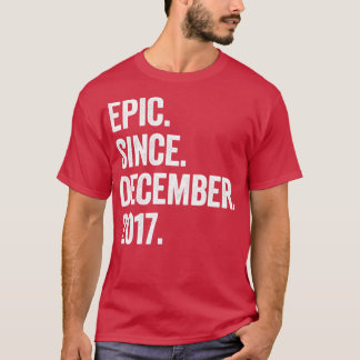 Camiseta Aniversário de 5 de dezembro de 2017, 5 anos3