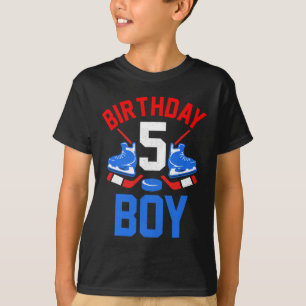 Camiseta Aniversário De 5 Para Meninas 5 Anos De Hóquei No 