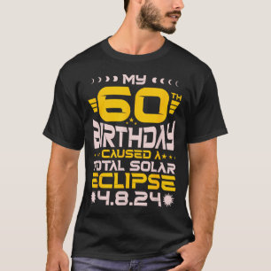 Camiseta Aniversário de 60 anos Eclipse Total do Sol - 8 de