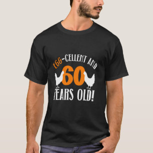 Camiseta Aniversário de 60 anos Fazendeiro de Galinhas Gali