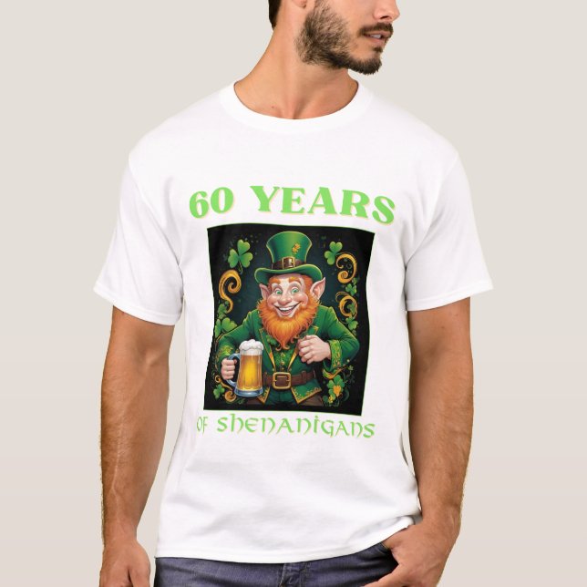 Camiseta Aniversário de 60 anos lendário do São Patrício (Frente)