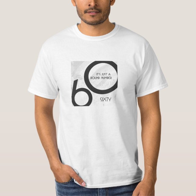 Camiseta Aniversário de 60 Década Branco (Frente)
