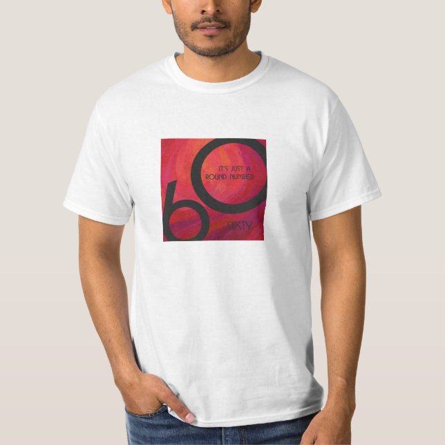 Camiseta Aniversário de 60 Décadas Vermelho (Frente)
