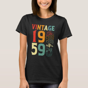 Camiseta Aniversário de 63 anos Vintage 1959 Acampamento Hi