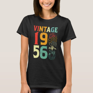 Camiseta Aniversário de 66 anos Vintage 1956 Acampamento Hi