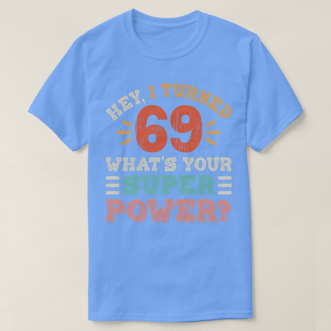 Camiseta Aniversário de 69 anos (Frente do Design)