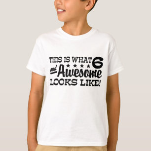 Camiseta Aniversário de 6 anos