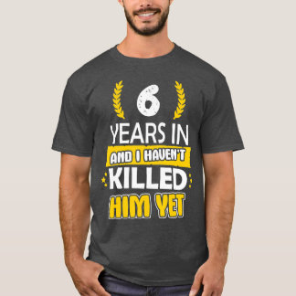 Camiseta Aniversário de 6 anos, 6 de aniversário, Ideia do