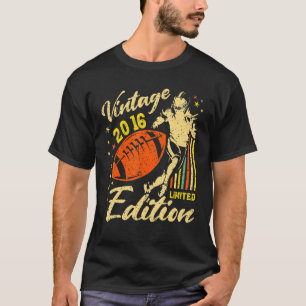 Camiseta Aniversário De 6 De Futebol Americano Para Criança