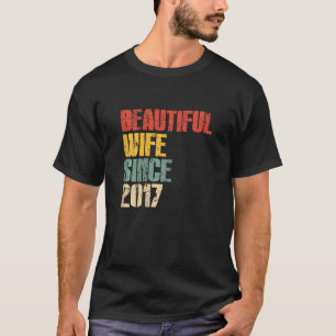Camiseta Aniversário de 6 do casamento feminino para sua li