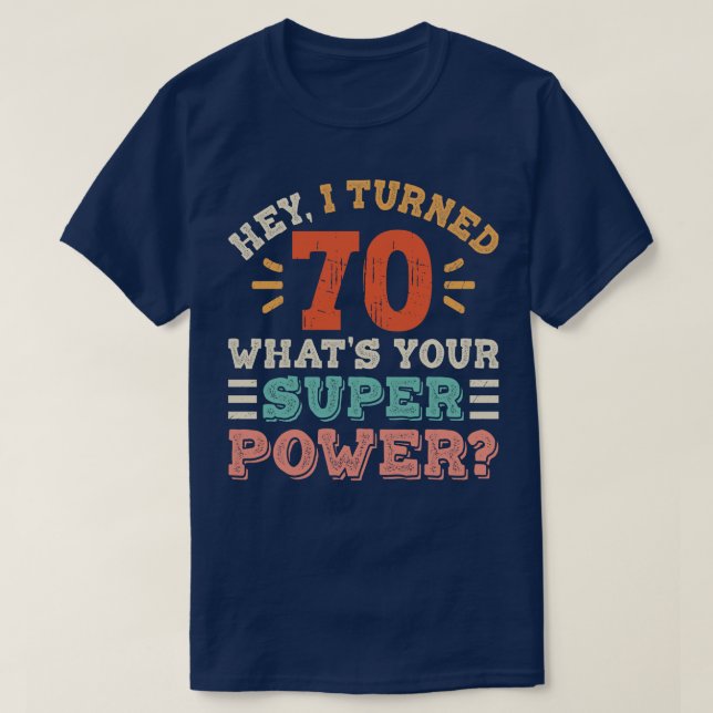 Camiseta Aniversário de 70 anos (Frente do Design)