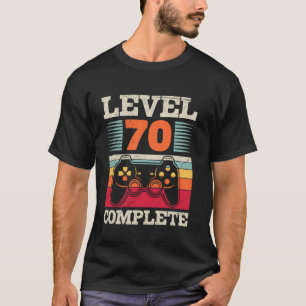 Camiseta Aniversário de 70 anos NÍVEL 70 COMPLETO Jogos Div