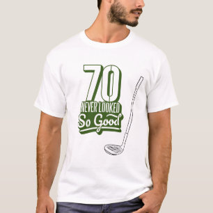 Camiseta Aniversário de 70 de Golfe Nunca Pareceu tão bobo