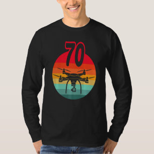 Camiseta Aniversário de 70 I Retro Remote Control Drones co