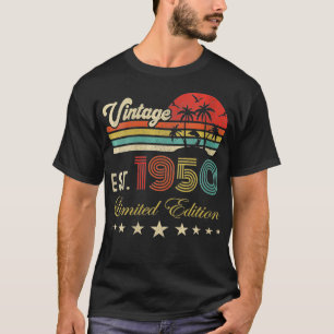 Camiseta Aniversário de 72 anos das mulheres nascidas ediçã