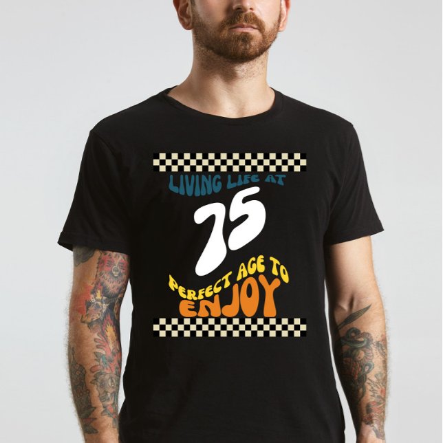 Camiseta Aniversário de 75 anos (Criador carregado)