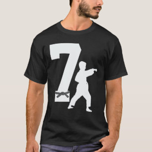 Camiseta Aniversário de 7 anos clássico Karate Taekwondo 7