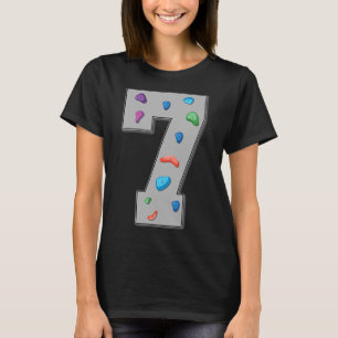 Camiseta Aniversário de 7 Anos Climber Bouldering Climbing 