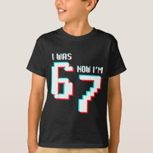 Camiseta Aniversário de 7 Anos Crianças Era 6 Agora Eu Sou