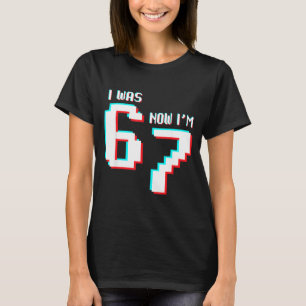 Camiseta Aniversário de 7 Anos Crianças Era 6 Agora Eu Sou