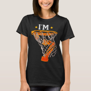 Camiseta Aniversário de 7 anos das crianças basquete 7 meni
