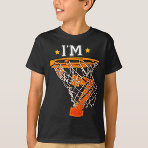 Camiseta Aniversário de 7 anos das crianças Bysketbyll sou 