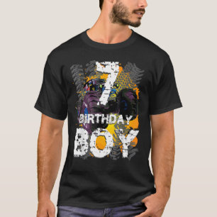 Camiseta Aniversário De 7 Anos De Idade, Caminhão Monstro C