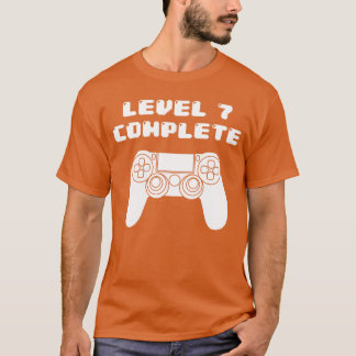 Camiseta Aniversário de 7 anos de idade Vídeo game Bday ret