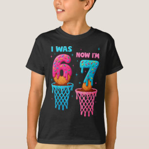 Camiseta Aniversário de 7 Anos Eu Era 6 Agora Eu Tenho 7 67