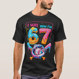 Camiseta Aniversário De 7 Anos Meninos Eu Era 6 Agora Eu So