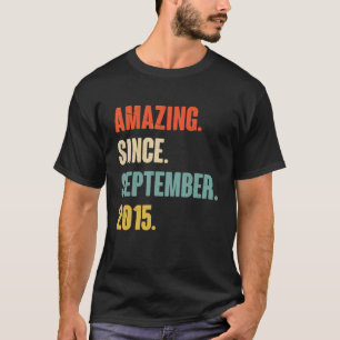 Camiseta Aniversário de 7 de 7 anos surpreendente desde 2 d