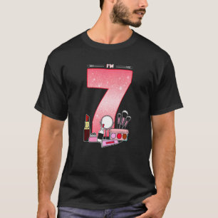Camiseta Aniversário De 7 Para Menina Maturinha 7 Aniversár