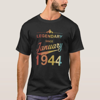 Camiseta Aniversário de 80 anos 80 anos de idade nascido em