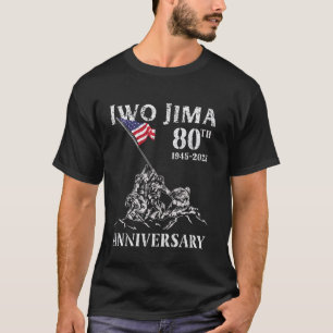Camiseta Aniversário de 80 anos de Iwo Jima Veterano da Seg