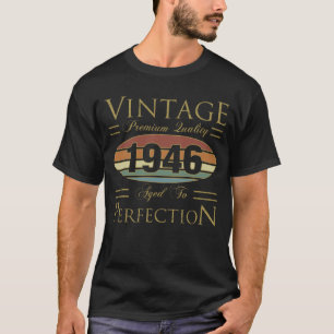 Camiseta Aniversário de 80 anos Vintage 1946